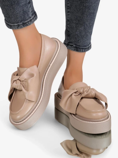 Mocasi elegante pentru femei Royalfashion cu fundiță Ortto