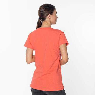 Tricou damă Coral cu MODĂ - Imprimeu vestimentar