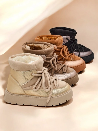 Cizme de zăpadă cu șireturi pentru femei Royalfashion Iniuc