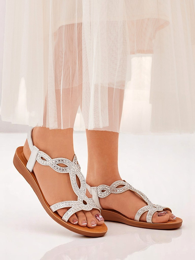 Royalfashion Sandale dama cu barete decorative Lola Grace
