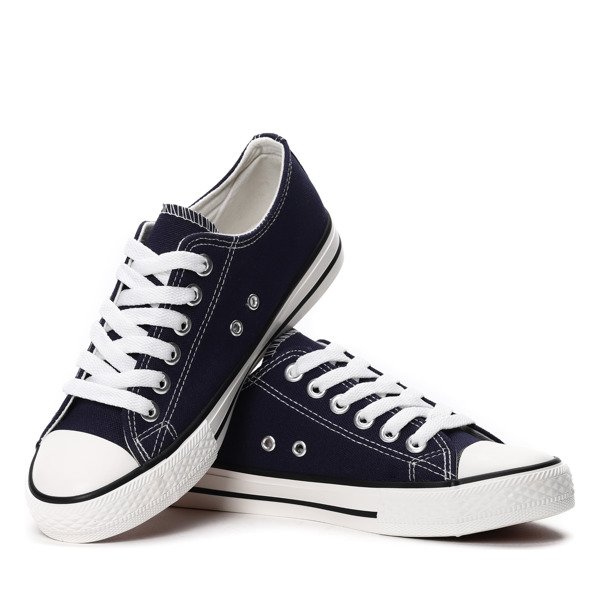 Granatowe klasyczne trampki Pola- Obuwie