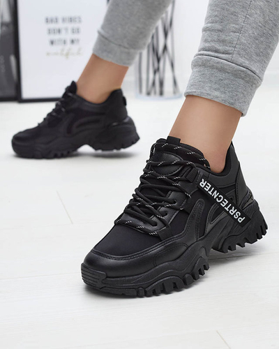 Pantofi sport de damă negri Evilpo- Footwear