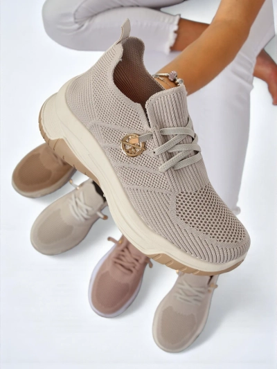 Damskie sneakersy Royalfashion Selene – wygodne białe buty na płaskiej podeszwie