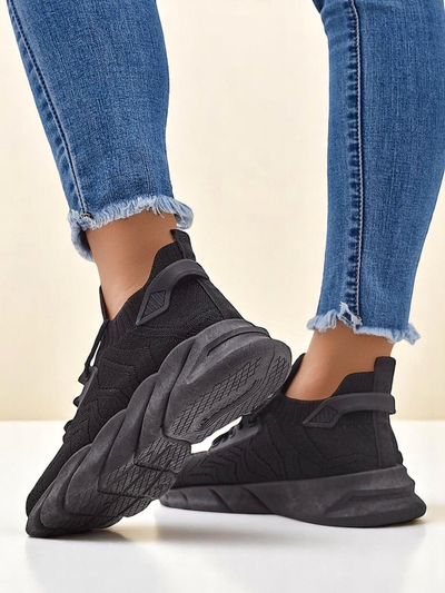 Royalfashion Pantofi sport din material textil pentru femei cu șireturi Amaney