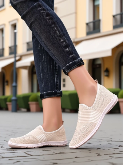 Royalfashion Pantofi sport pentru femei, tip slip-on, Ollabes