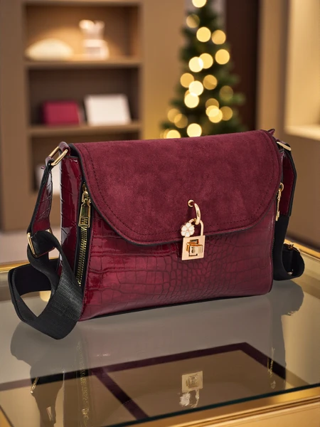 Geantă mică de damă din piele ecologică cu imprimeu Narelle