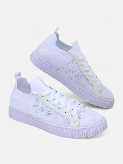 Aurelio Sneakers Textils Alvs cun Curom Ecologic sin Plattafurma Platta da 2,5 cm