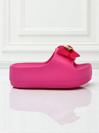 Royalfashion Șlapi de damă din cauciuc cu fundiță decorativă Alday