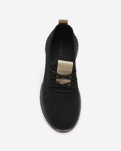 Pantofi sport negri pentru femei cu inserții maro Keteti - Încălțăminte