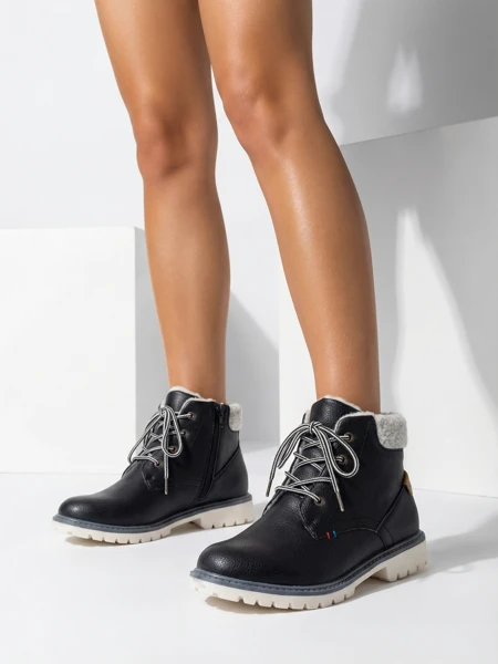 Cizme izolate tiptop pentru băieți negri - Încălțăminte