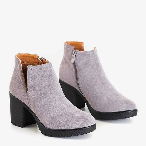 IEȘIRE Cizme de damă izolate gri deschis pe post Ryoko - Încălțăminte