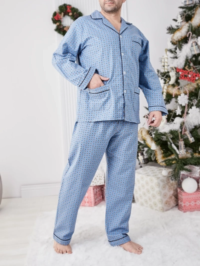 Pijama bărbați Royalfashion cu imprimeu