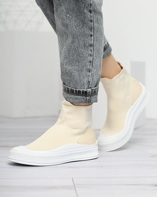 Tenisi Bejoko de damă bej - Încălțăminte