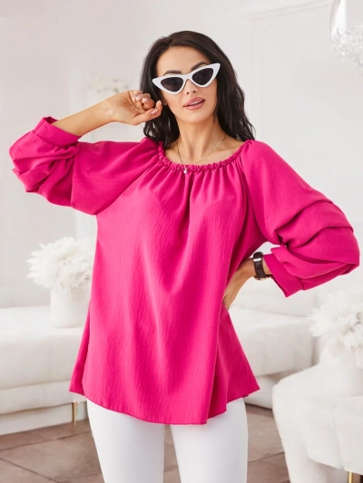 Bluză Royalfashion pentru femei a'la Spaniolă cu Volane