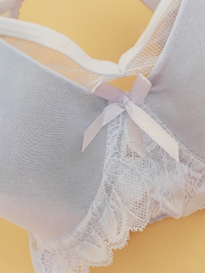 Royalfashion Sutien cu burete pentru femei, cu plasă