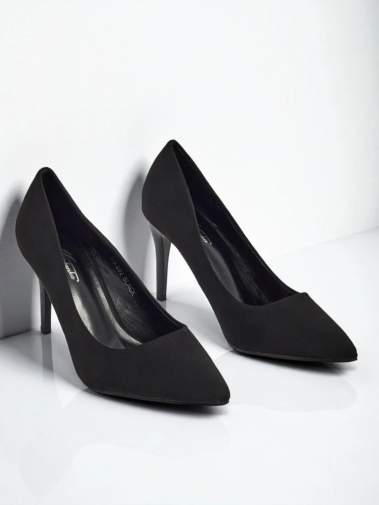 Pantofi stiletto de damă din piele ecologică întoarsă Jasvoria