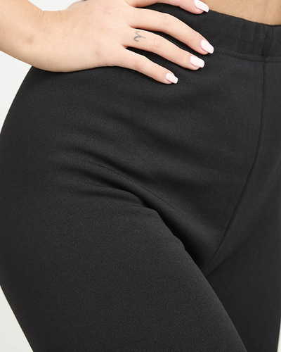 Jambiere de damă clasice negre cu izolație PLUS SIZE - Îmbrăcăminte