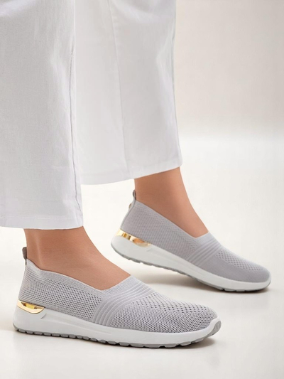 Pantofi din material pentru femei tip slip-on Royalfashion Perfeti