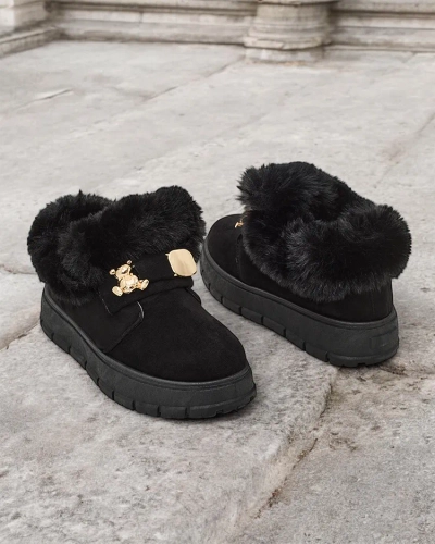 Royalfashion Cizme scurte pentru femei a'la cizme de zăpadă Dobis