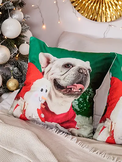 Royalfashion Fata de perna decorativa de Craciun