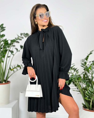 Royalfashion Rochie plisată de damă până la genunchi
