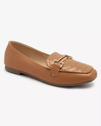 Royalfashion Camel Mocasini pentru femei Bulerol