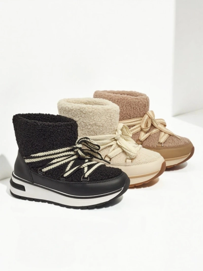 Botine damă tip snowboots cu blană Verruna