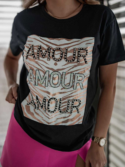 Royalfashion Bluză pentru femei cu imprimeu decorativ