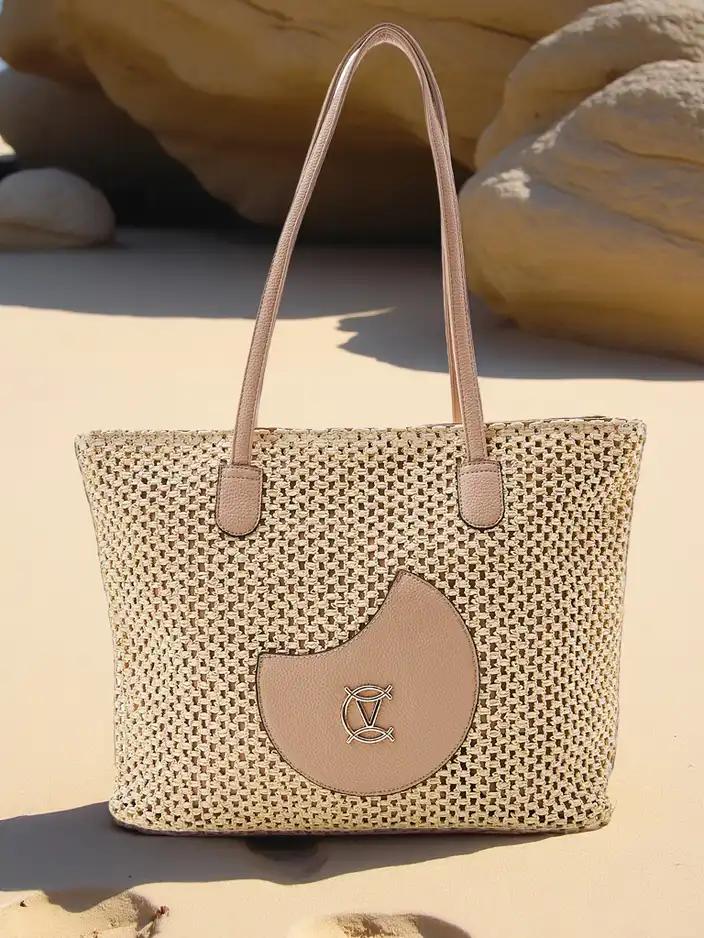 Royalfashion Geantă de paie mare de vară