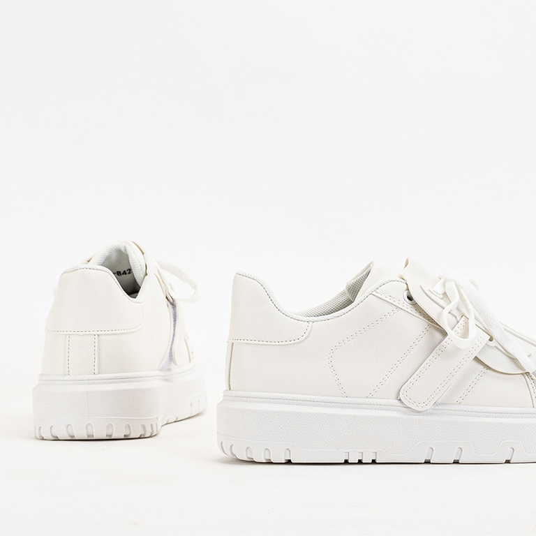 OUTLET Tenisi sport albi dama Sumikoa - Incaltaminte