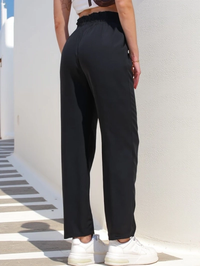 Royalfashion Pantaloni simpli din material pentru femei