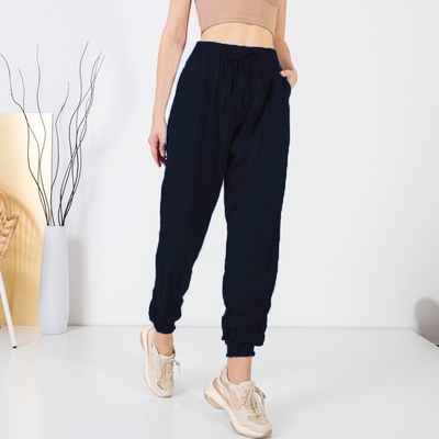 Pantaloni harem pentru femei Cobalt - Îmbrăcăminte