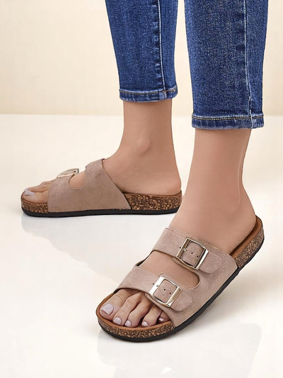 Sandale de damă Royalfashion cu catarame Foumy