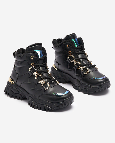 Pantofi sport izolati pentru femei negri Nepolle- Footwear