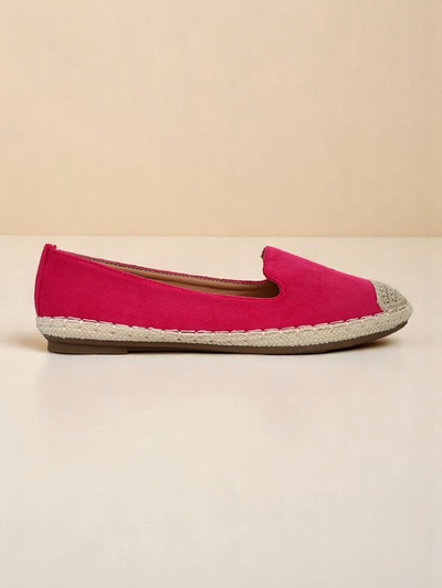 Espadrile Royalfashion pentru femei din piele intoarsa ecologica, cu toc bomba