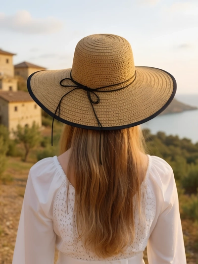 Royalfashion Pălărie de damă din paie Fiora