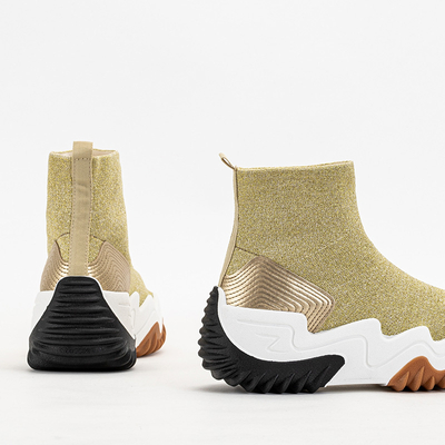 Pantofi sport Tenera Glitter pentru femei aurii - Încălțăminte