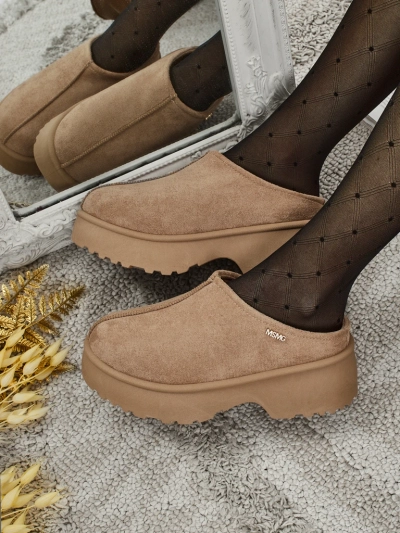 Ghete scurte tip snowboots pentru femei cu blană Noelina