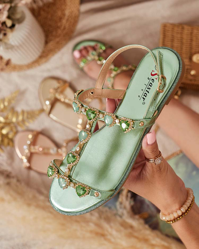 Royalfashion Sandale femei Selina zirconiu