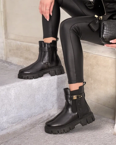 Royalfashion Cizme Dobinas din piele eko pentru femei