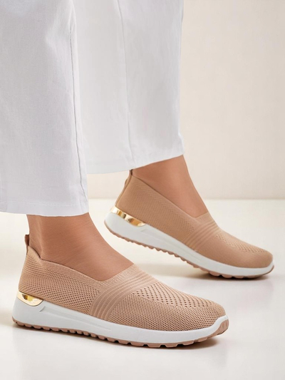 Pantofi slip-on din material pentru femei Royalfashion Perfeti