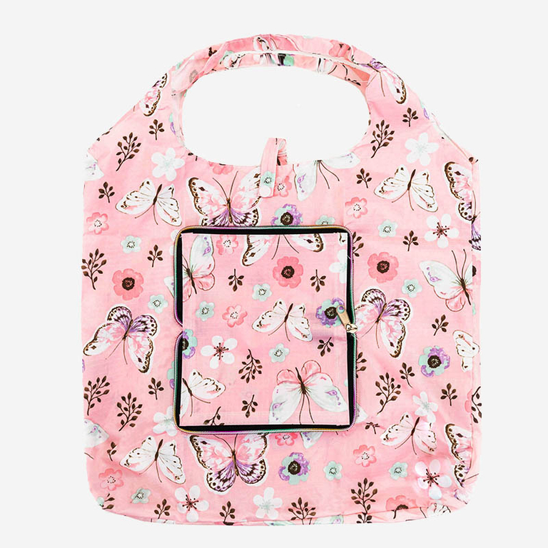 Geanta de cumparaturi colorata cu fluturi - Accesorii