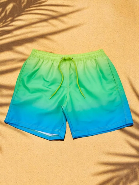 Royalfashion Sportliche Herren-Ombre-Shorts mit schützendem Netzfutter