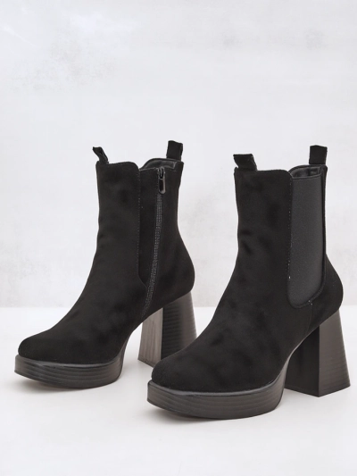 Botine pentru femei Royalfashion cu toc bloc Miezo