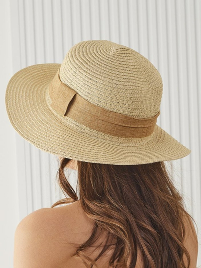 Royalfashion Pălărie de paie pentru femei Ribbon Whisper