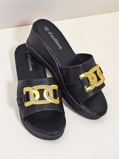 Royalfashion Sandale wedge pentru femei Nolia