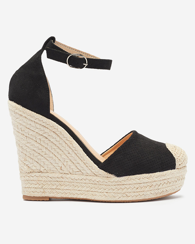 Royalfashion Sandale cu platformă Meylasi negru pentru femei