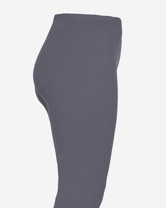 Jambiere de damă gri închis din bambus PLUS SIZE - Îmbrăcăminte