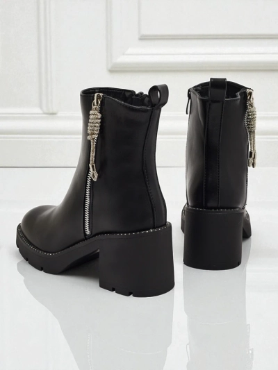 Botine de damă cu toc gros Ashen Life