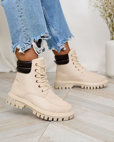 Royalfashion Trappers bej pentru femei Saramellia